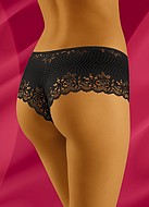 Hipster panties, high quality microfiber, openwork lace